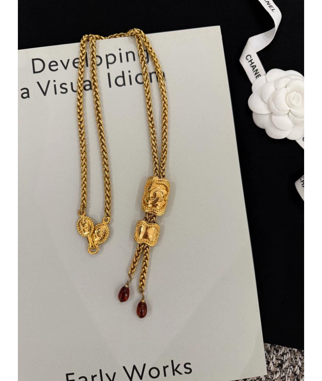 CHANEL Золотая позолоченная подвеска, фото 3