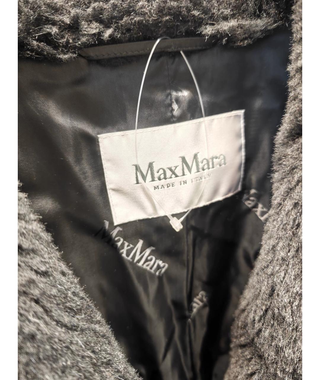MAX MARA Черное шерстяное пальто, фото 2