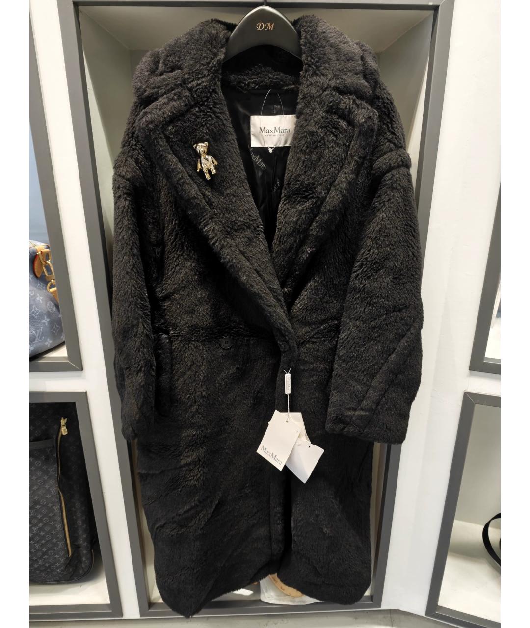 MAX MARA Черное шерстяное пальто, фото 8