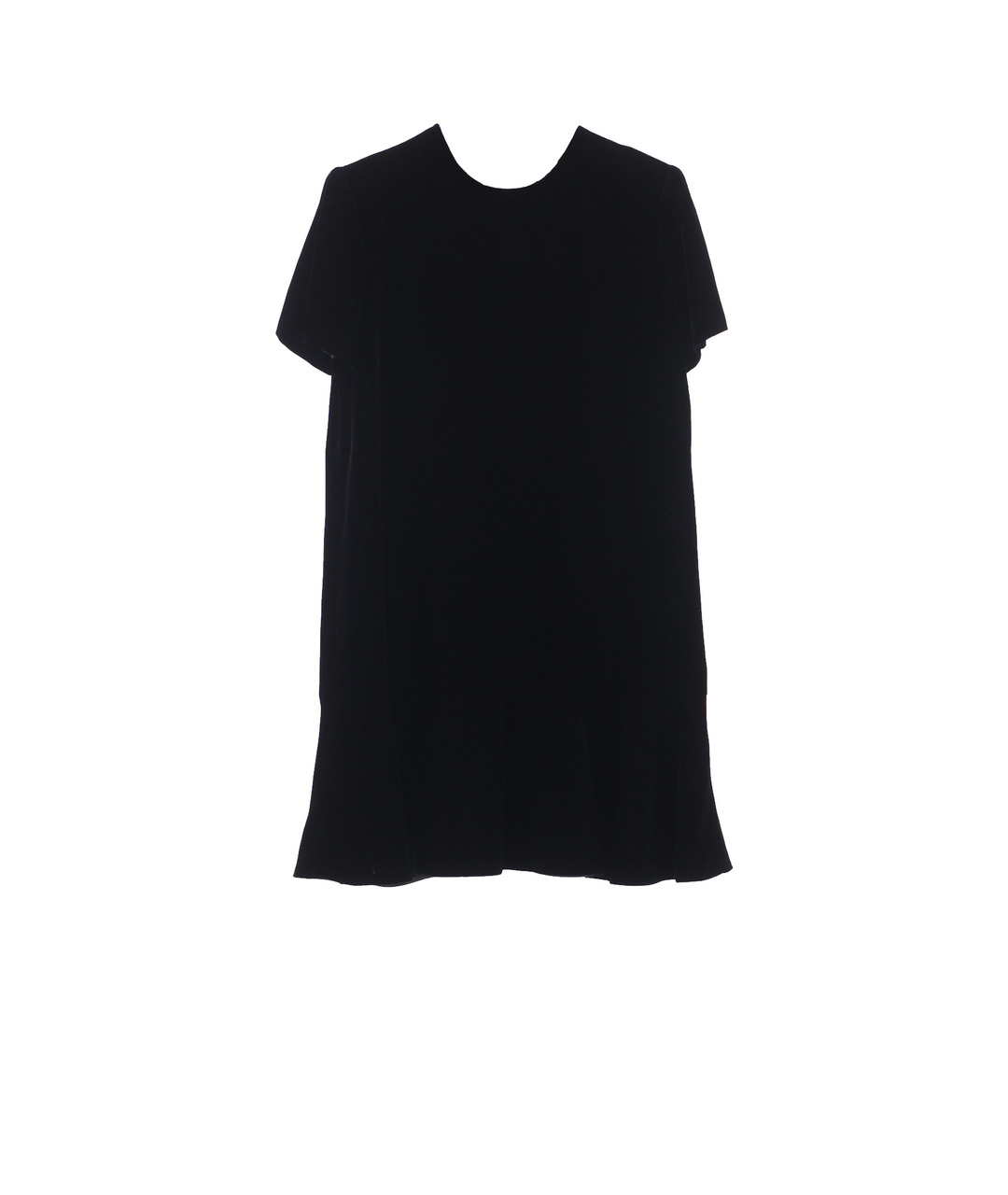 SAINT LAURENT Черное бархатное повседневное платье, фото 1