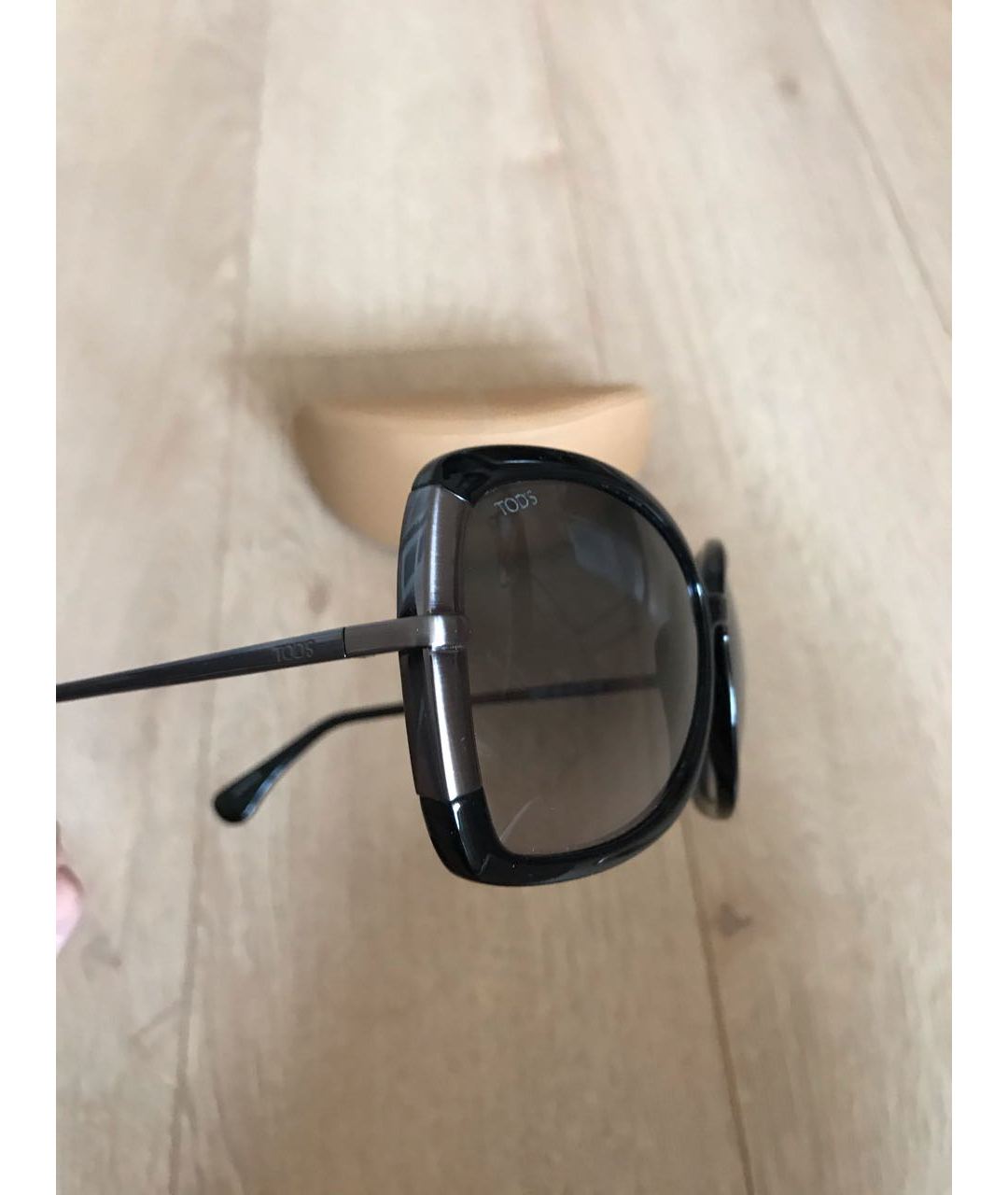 TOD'S Черные металлические солнцезащитные очки, фото 2