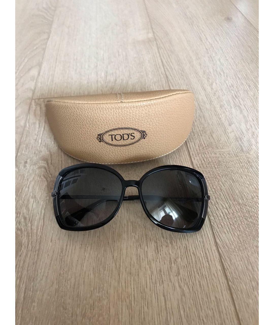 TOD'S Черные металлические солнцезащитные очки, фото 6