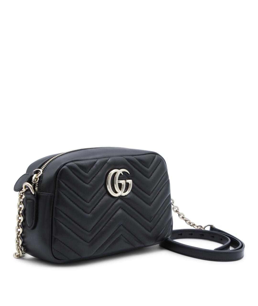 GUCCI Черная кожаная сумка через плечо, фото 2