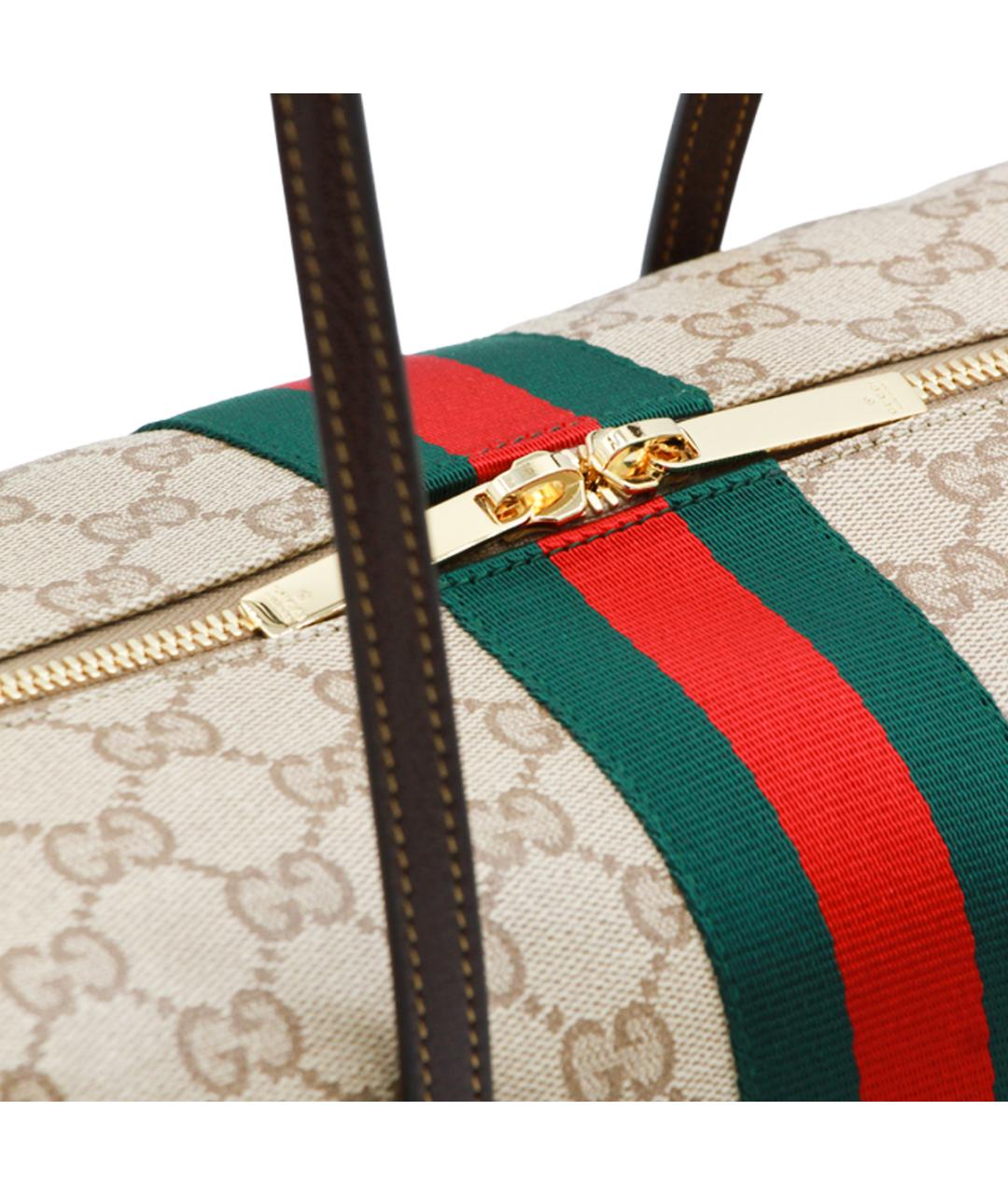 GUCCI Бежевая кожаная сумка через плечо, фото 4