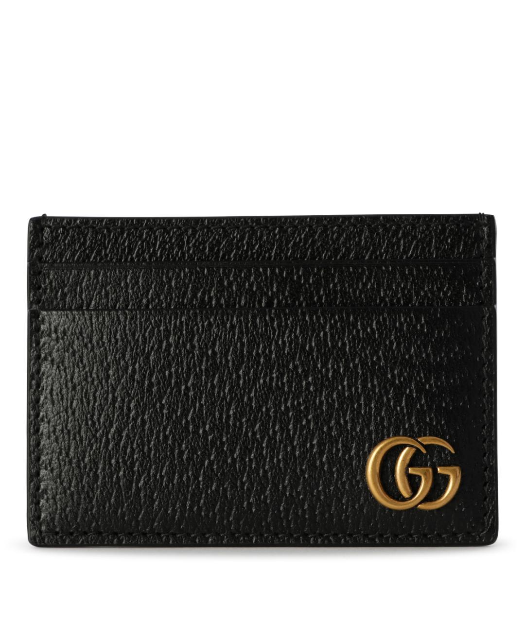 GUCCI Черный кожаный кардхолдер, фото 1