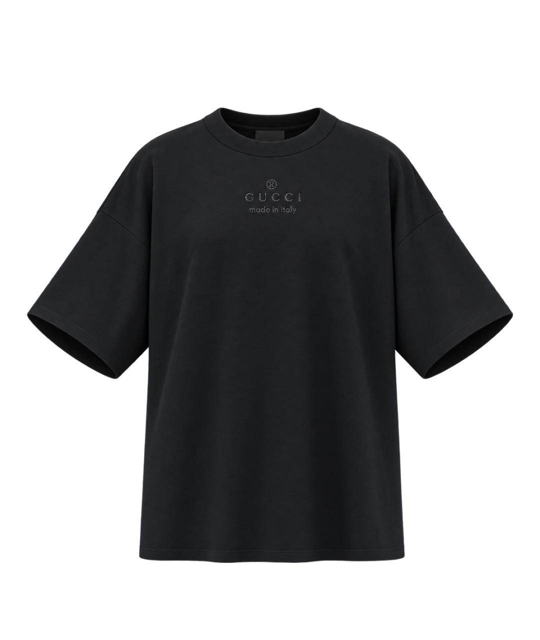 GUCCI Черная футболка, фото 4