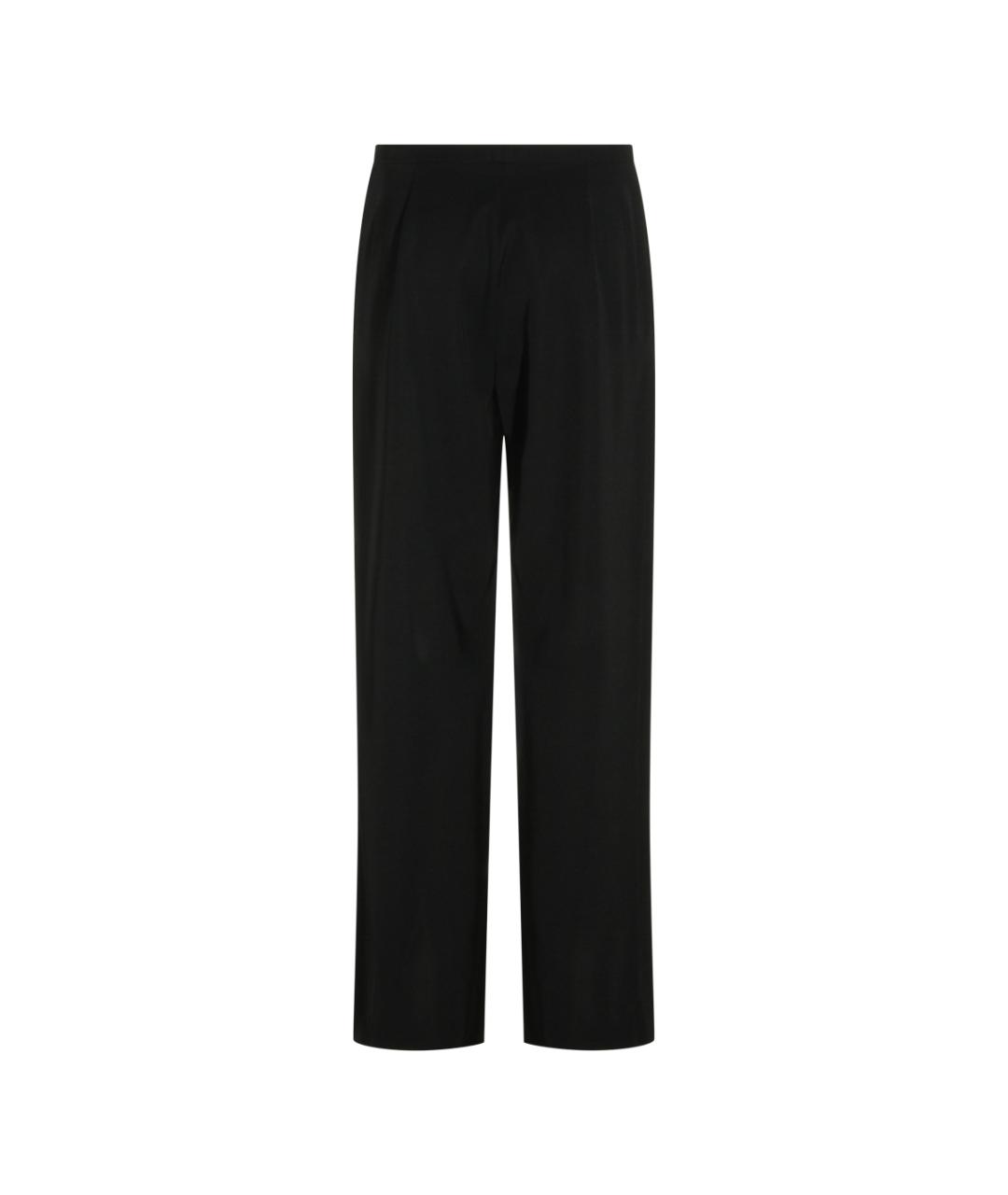 GUCCI Черные шерстяные прямые брюки, фото 2
