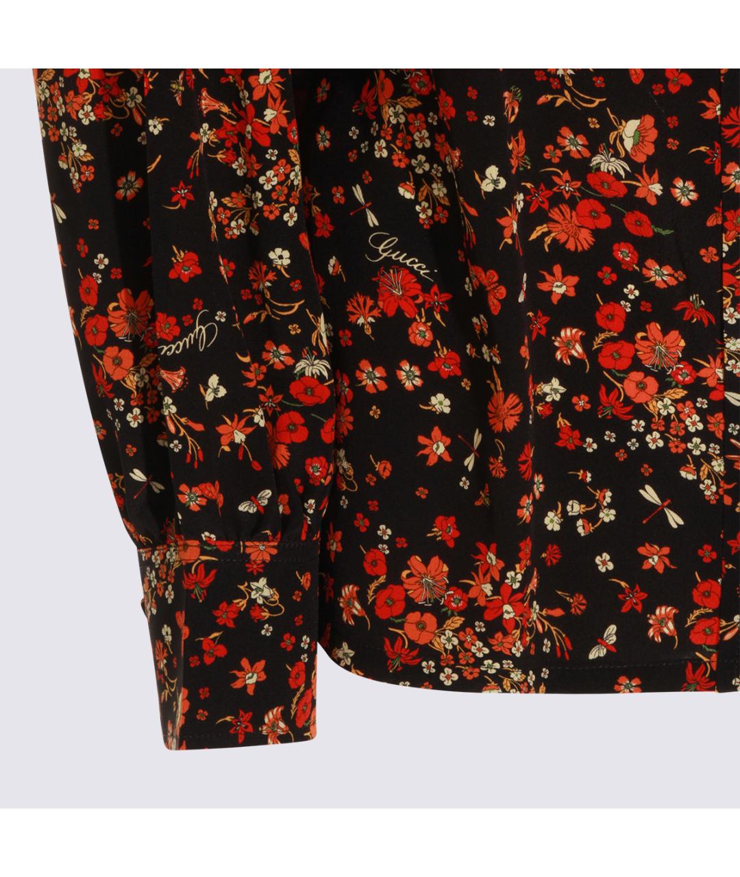 GUCCI Мульти шелковая рубашка, фото 4