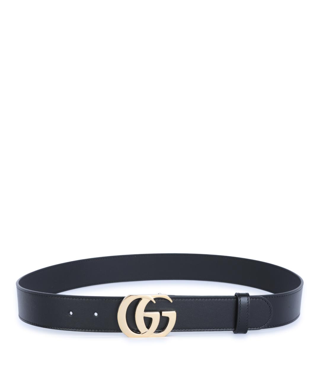 GUCCI Черный кожаный ремень, фото 3