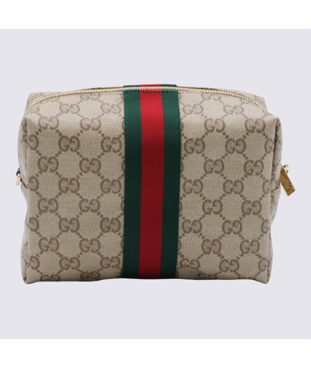 GUCCI Бежевая хлопковая сумка через плечо, фото 3
