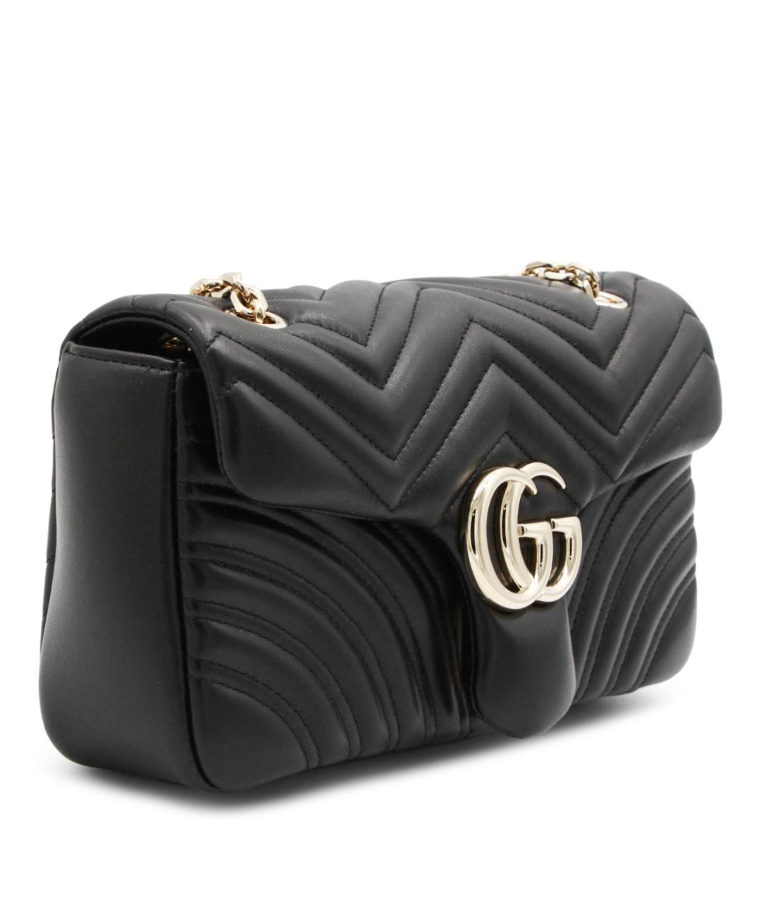 GUCCI Черная кожаная сумка через плечо, фото 2
