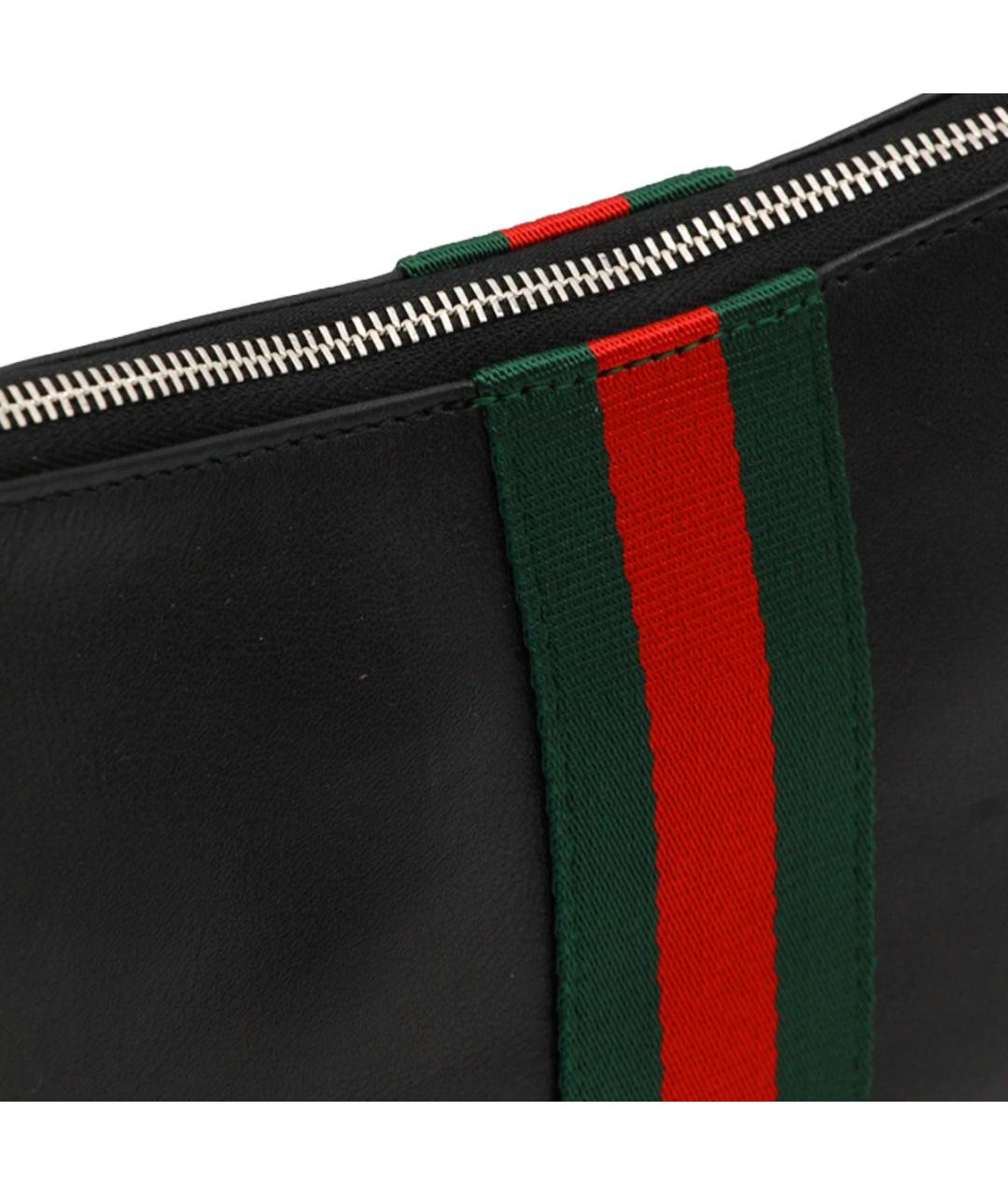 GUCCI Черная кожаная сумка на плечо, фото 4