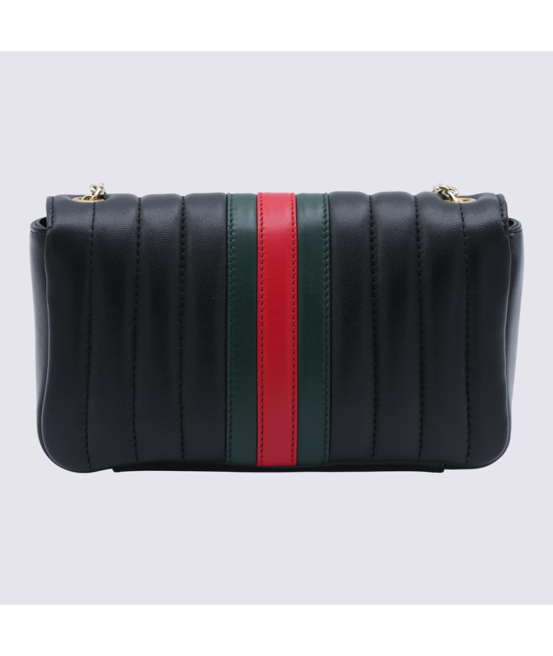 GUCCI Черная кожаная сумка через плечо, фото 3