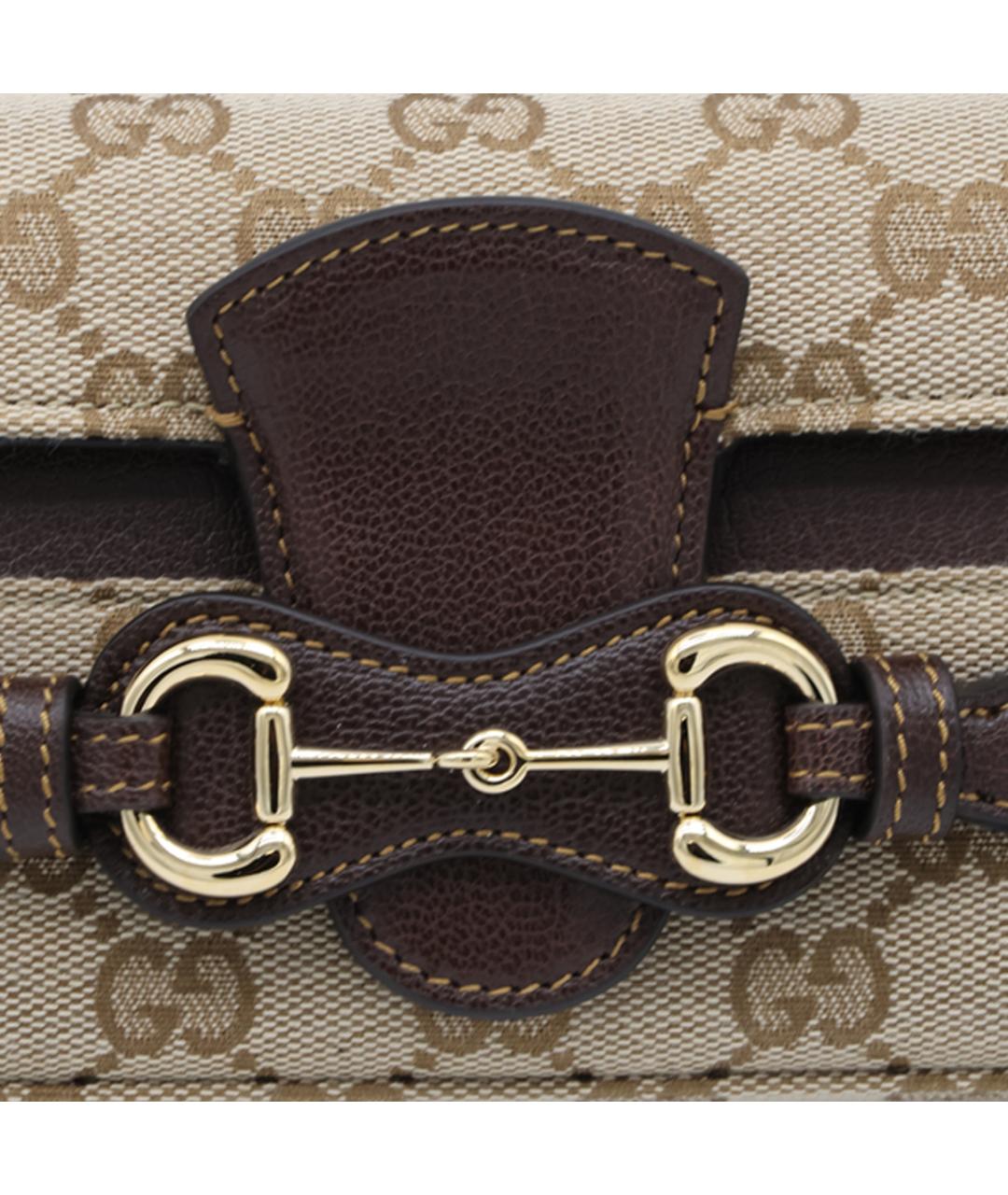 GUCCI Бежевая хлопковая сумка через плечо, фото 3