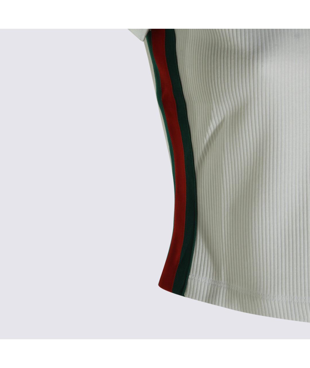 GUCCI Белая хлопковая футболка, фото 4