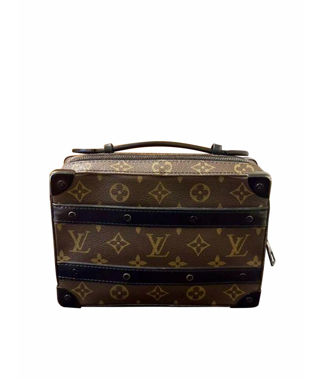 LOUIS VUITTON Коричневая кожаная барсетка, фото 1