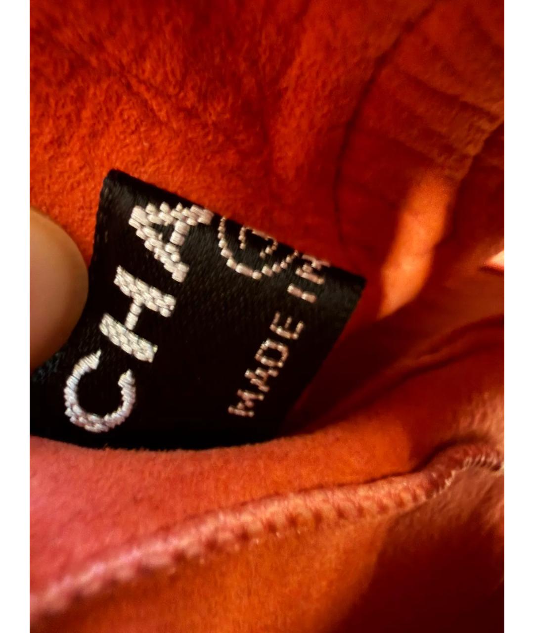 CHANEL Розовые кожаные митенки, фото 3