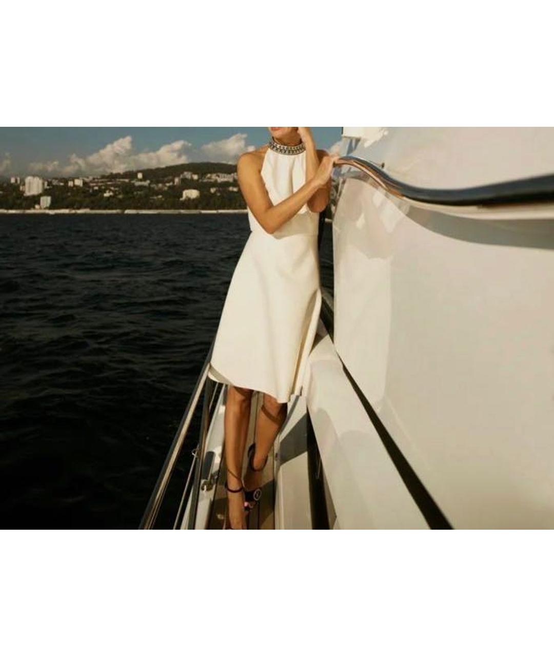 LOUIS VUITTON PRE-OWNED Белое шерстяное вечернее платье, фото 7