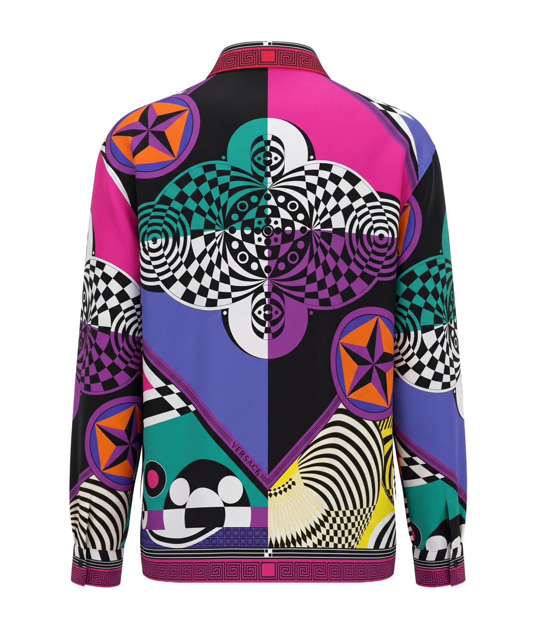 VERSACE Мульти шелковая рубашка, фото 2