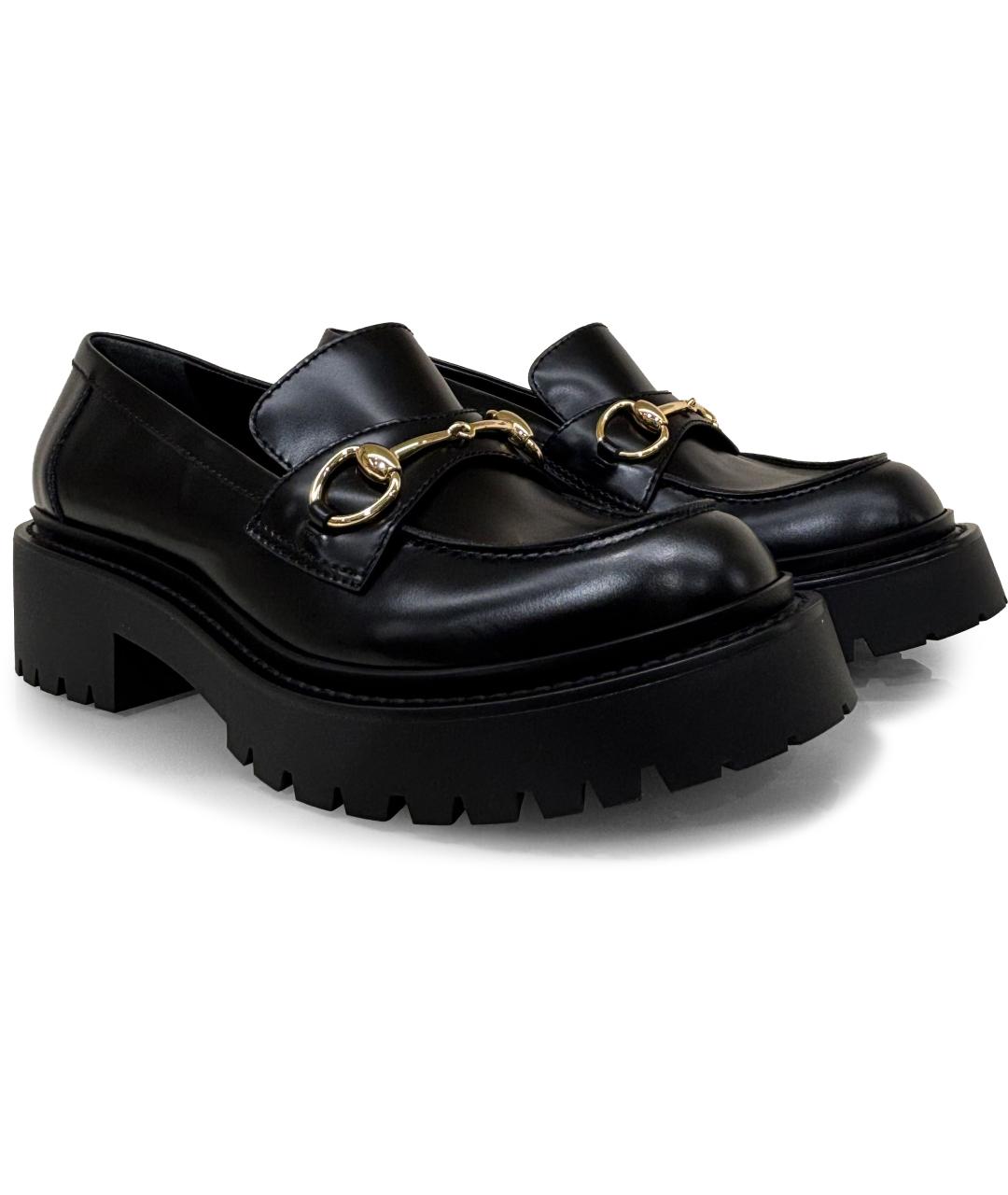 GUCCI Черные кожаные туфли, фото 3