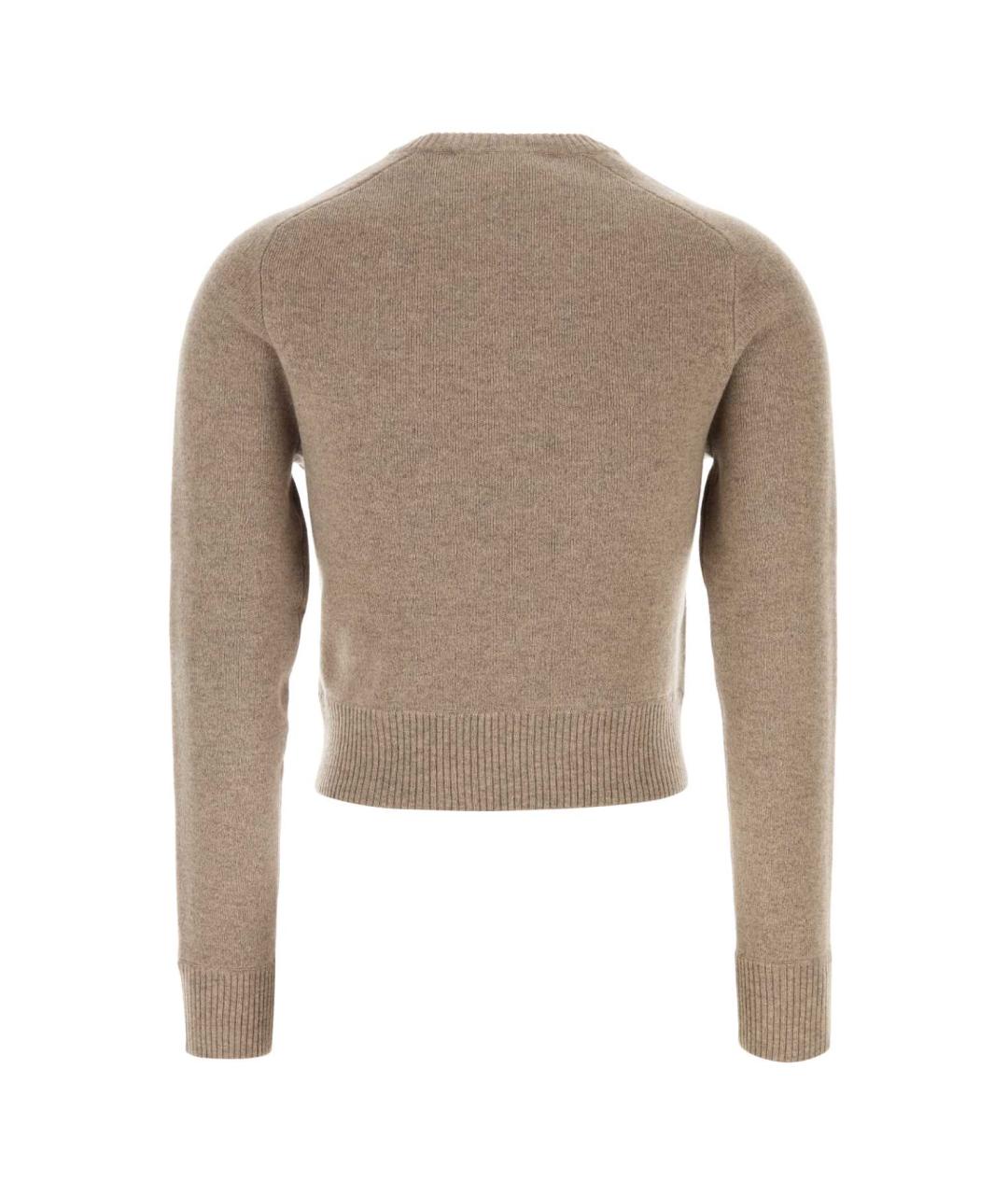MAX MARA Бежевый шерстяной джемпер / свитер, фото 2