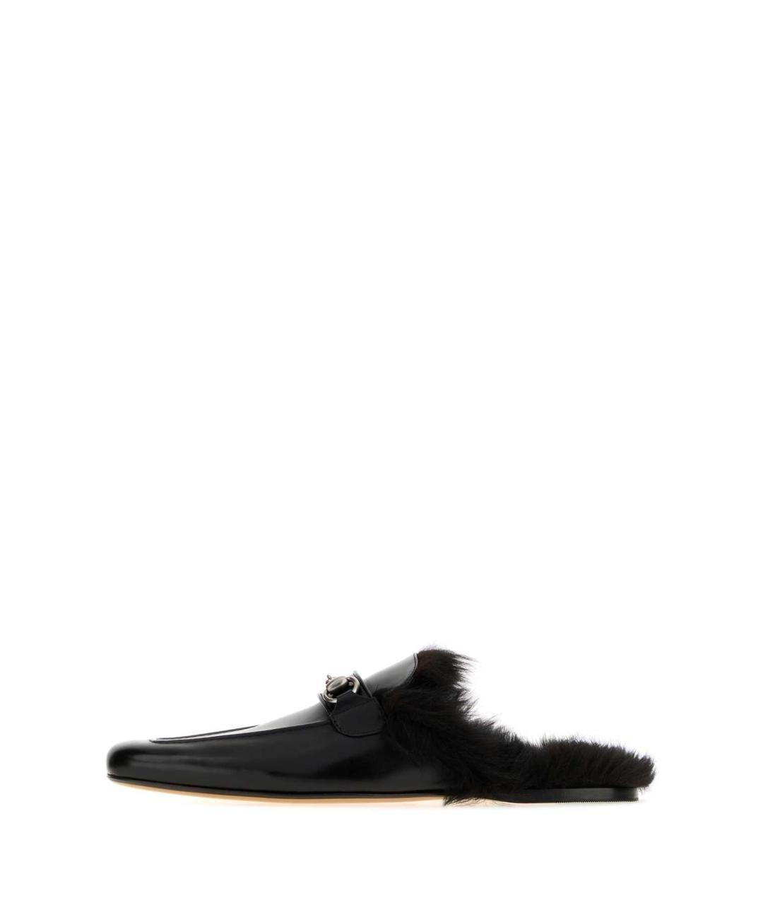 GUCCI Черные кожаные лоферы, фото 3