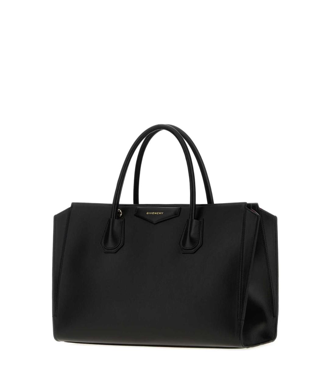 GIVENCHY Черная кожаная сумка тоут, фото 2