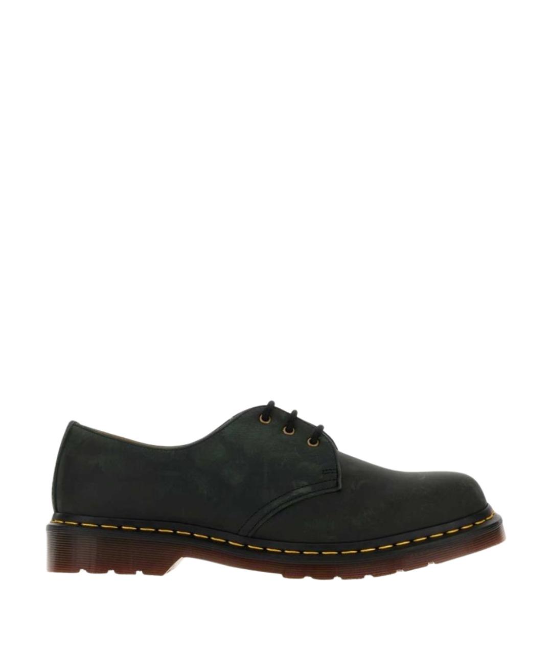 DR. MARTENS Зеленые кожаные ботинки, фото 1
