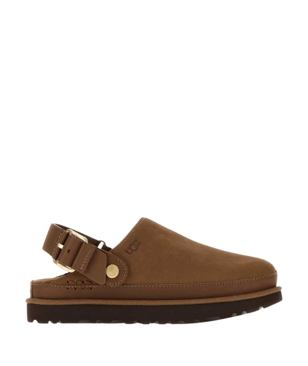 UGG Коричневые замшевые сабо, фото 1