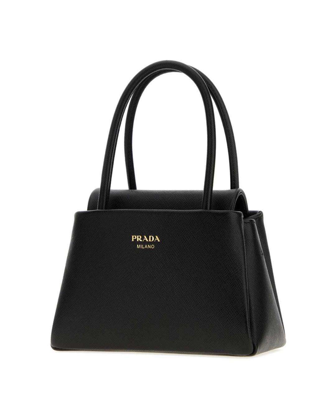 PRADA Черная кожаная сумка тоут, фото 2