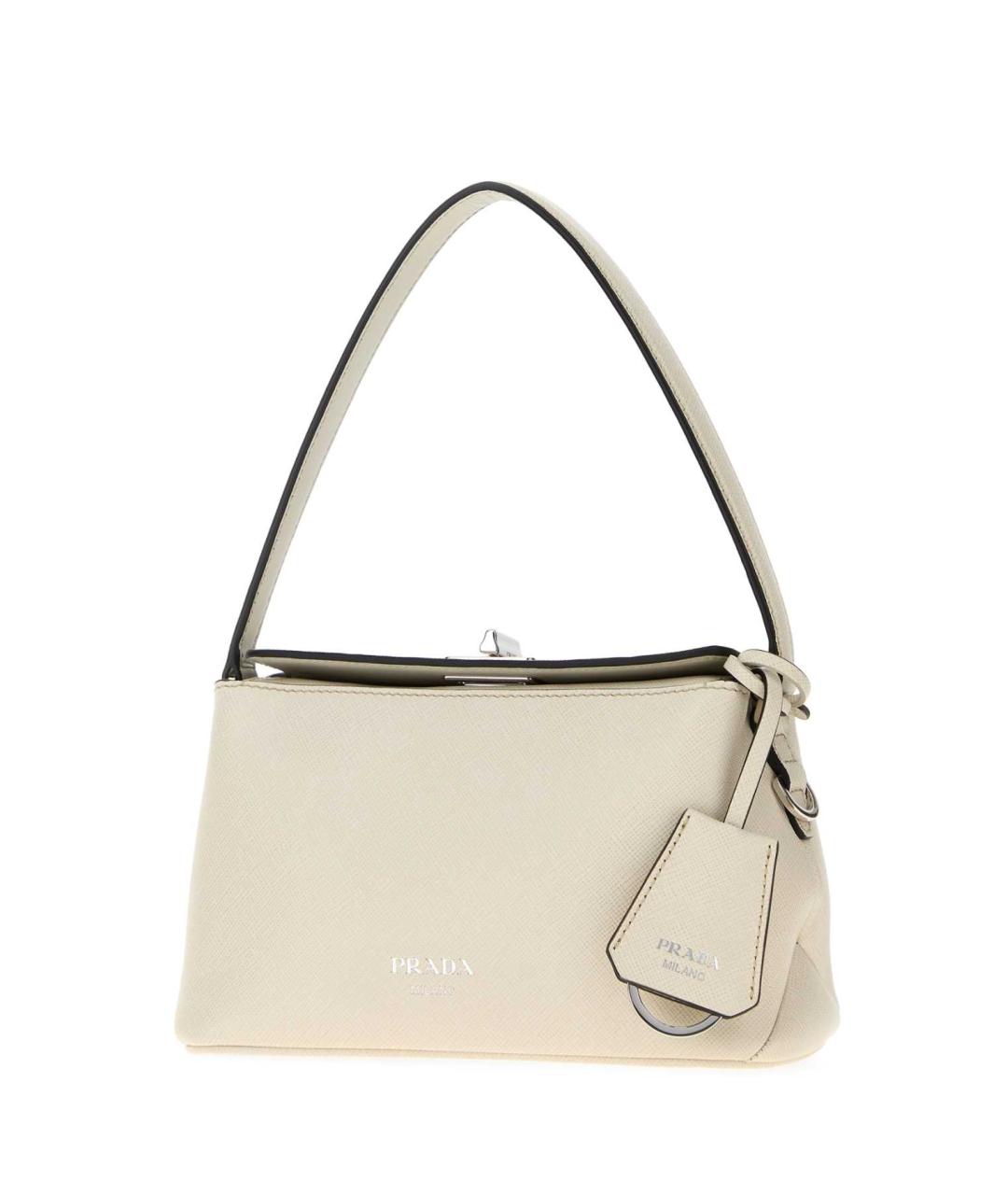 PRADA Бежевая кожаная сумка через плечо, фото 2