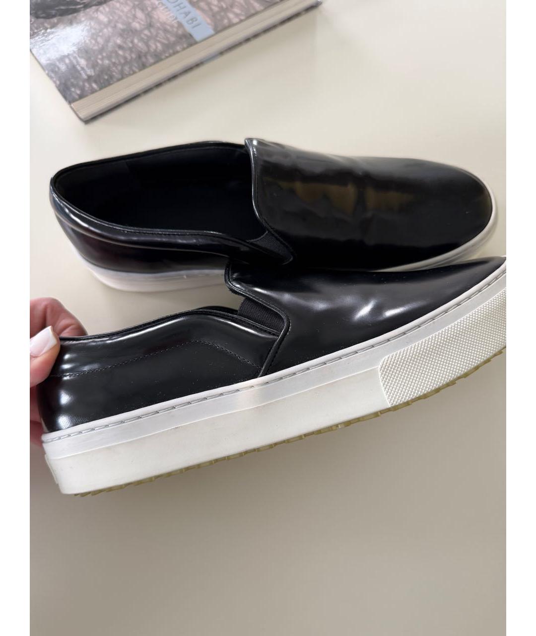 CELINE Черные слипоны, фото 8