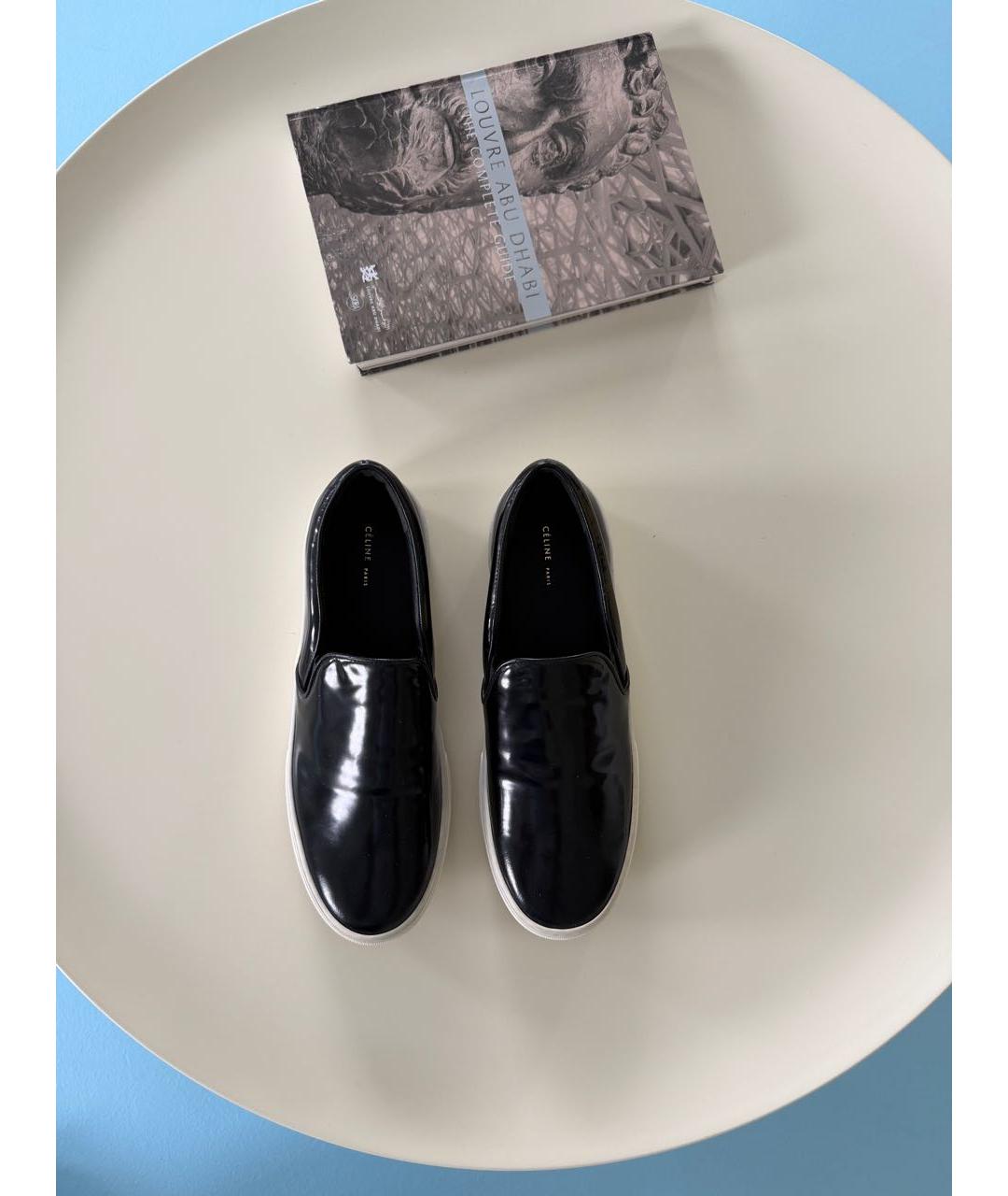 CELINE Черные слипоны, фото 6