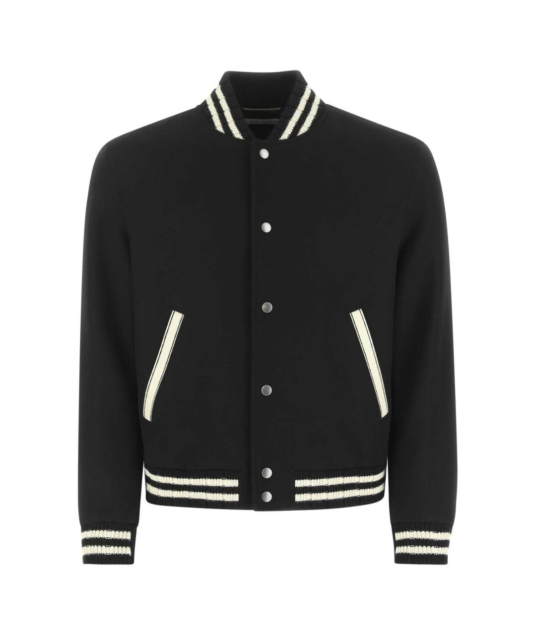 SAINT LAURENT Черная шерстяная куртка, фото 3