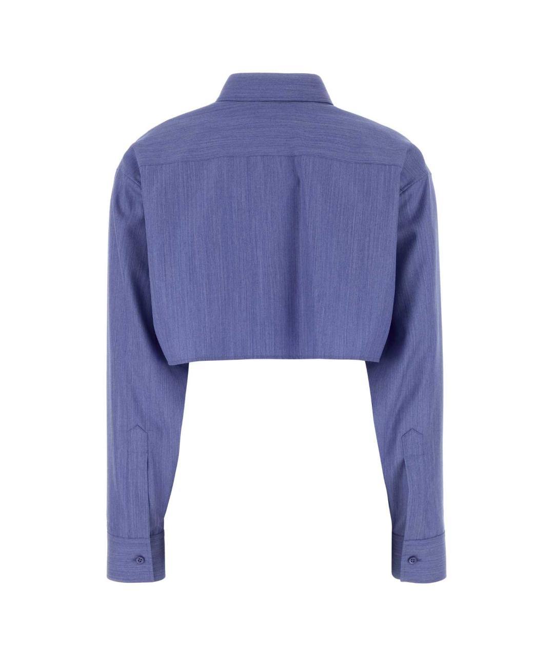 BALENCIAGA Синяя шерстяная рубашка, фото 2