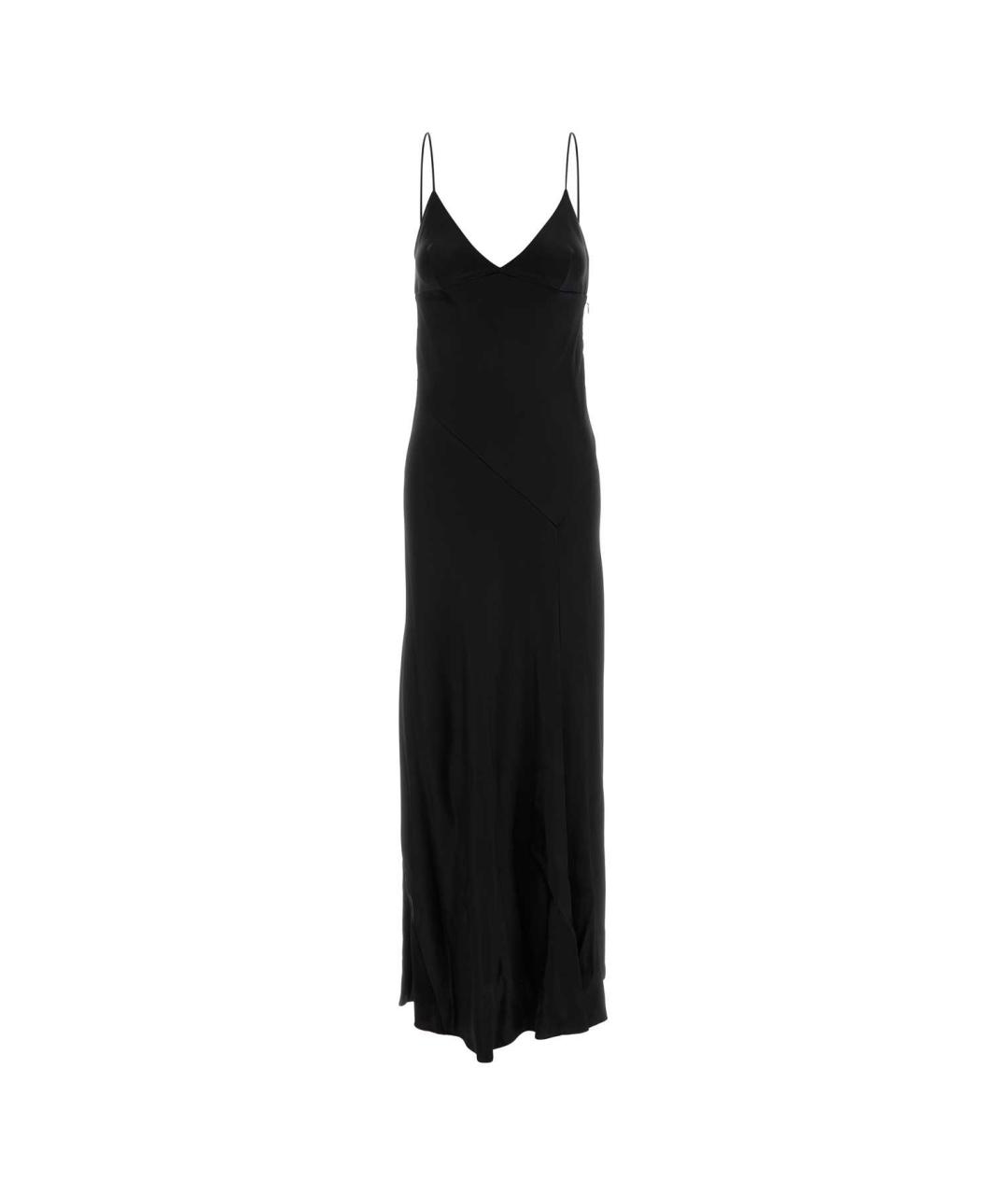 ALBERTA FERRETTI Черное вискозное платье, фото 3