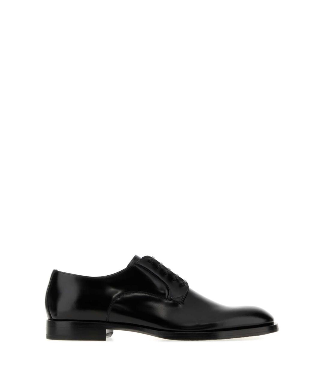DOLCE&GABBANA Черные кожаные туфли, фото 3