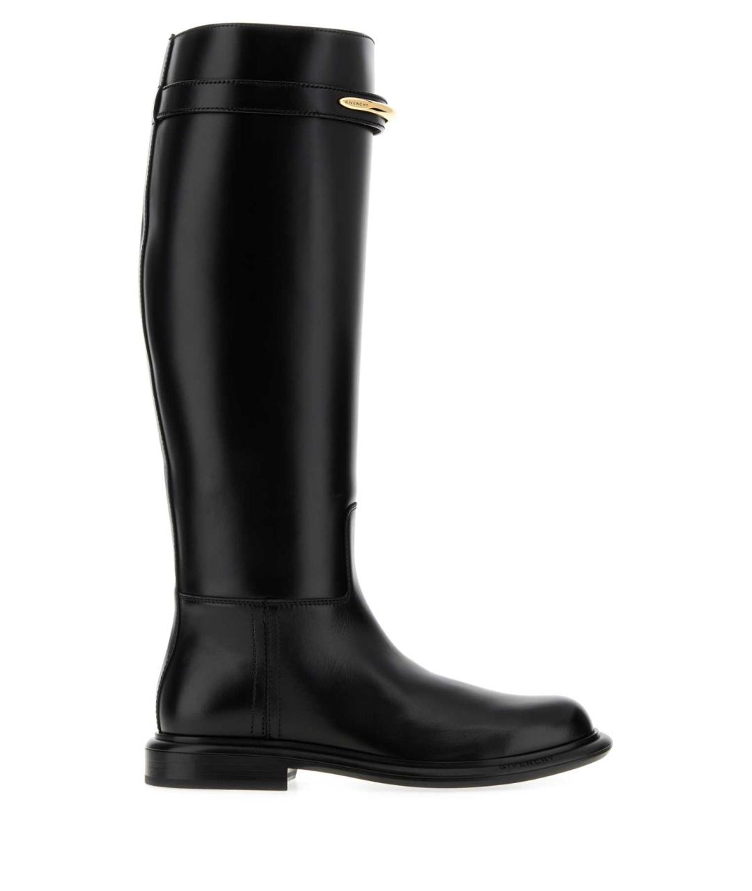 GIVENCHY Черные кожаные сапоги, фото 1