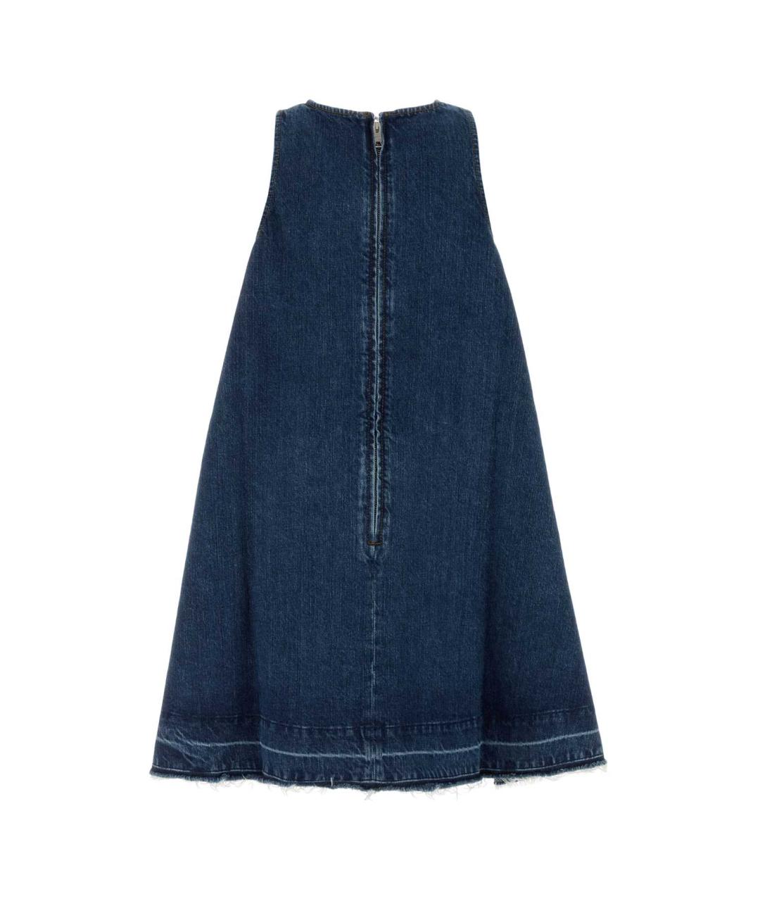 GIVENCHY Синее хлопковое платье, фото 2