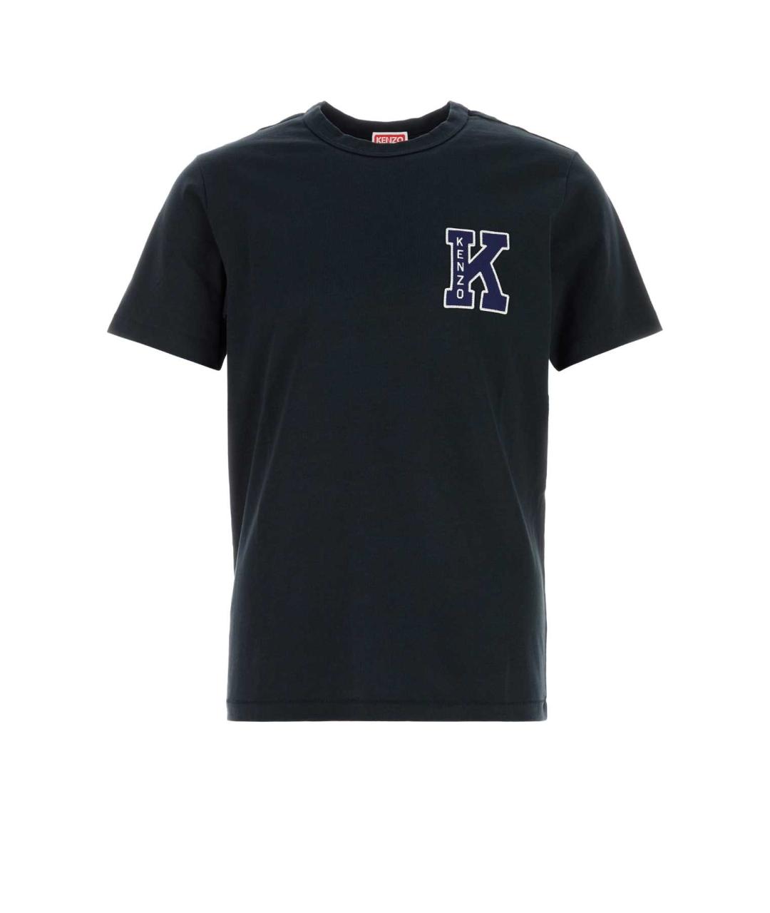 KENZO Синяя хлопковая футболка, фото 3