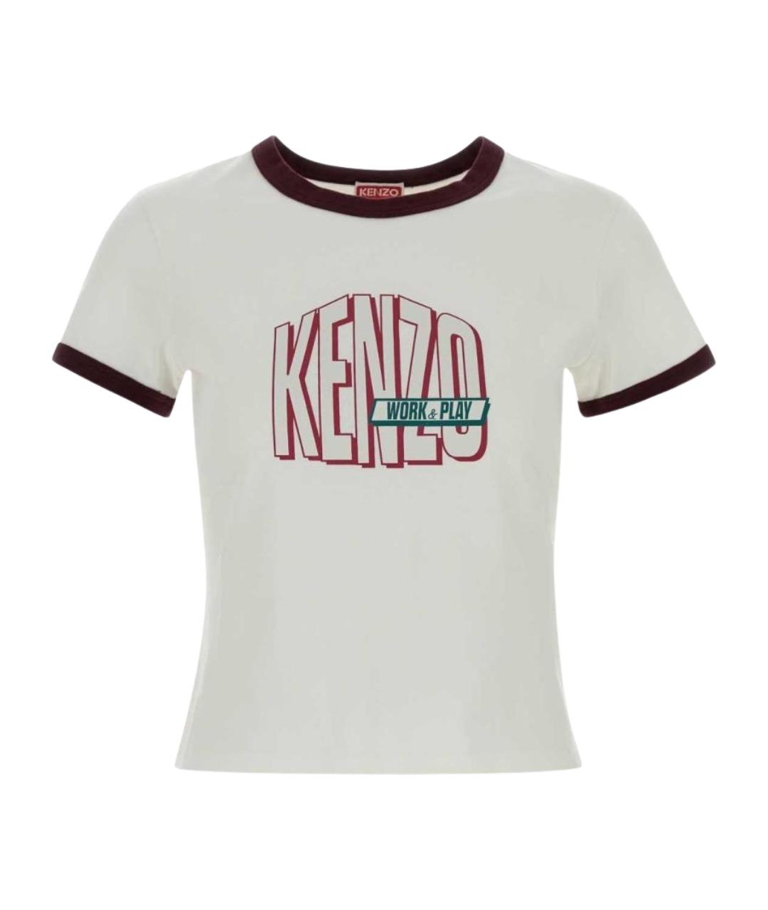 KENZO Белая хлопковая рубашка, фото 1