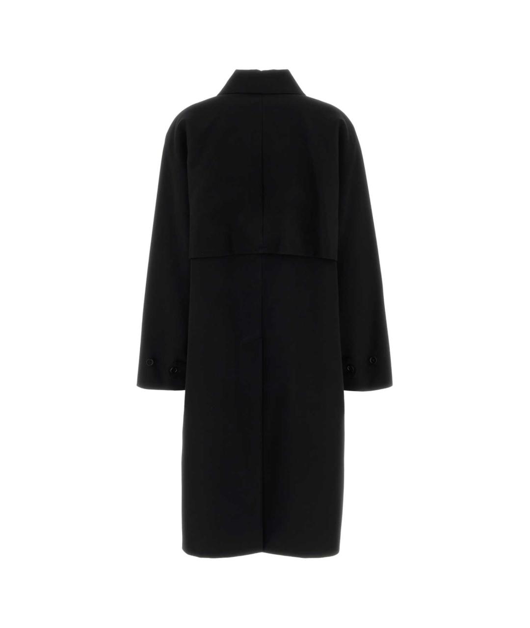JIL SANDER Черное шерстяное пальто, фото 2