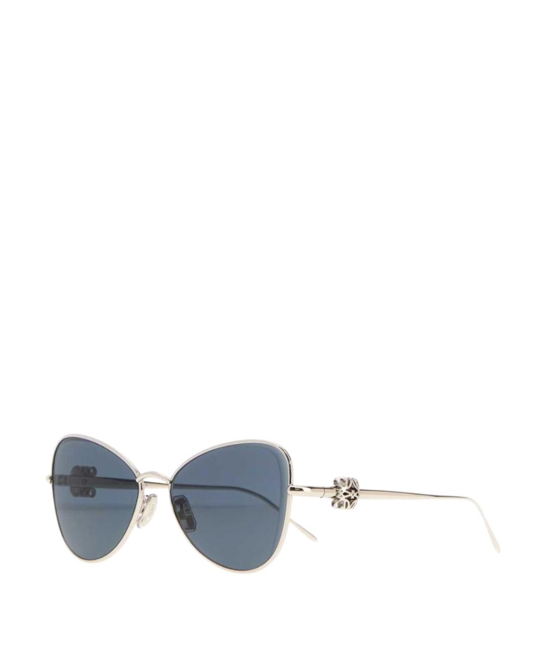 LOEWE Серебряные металлические солнцезащитные очки, фото 1