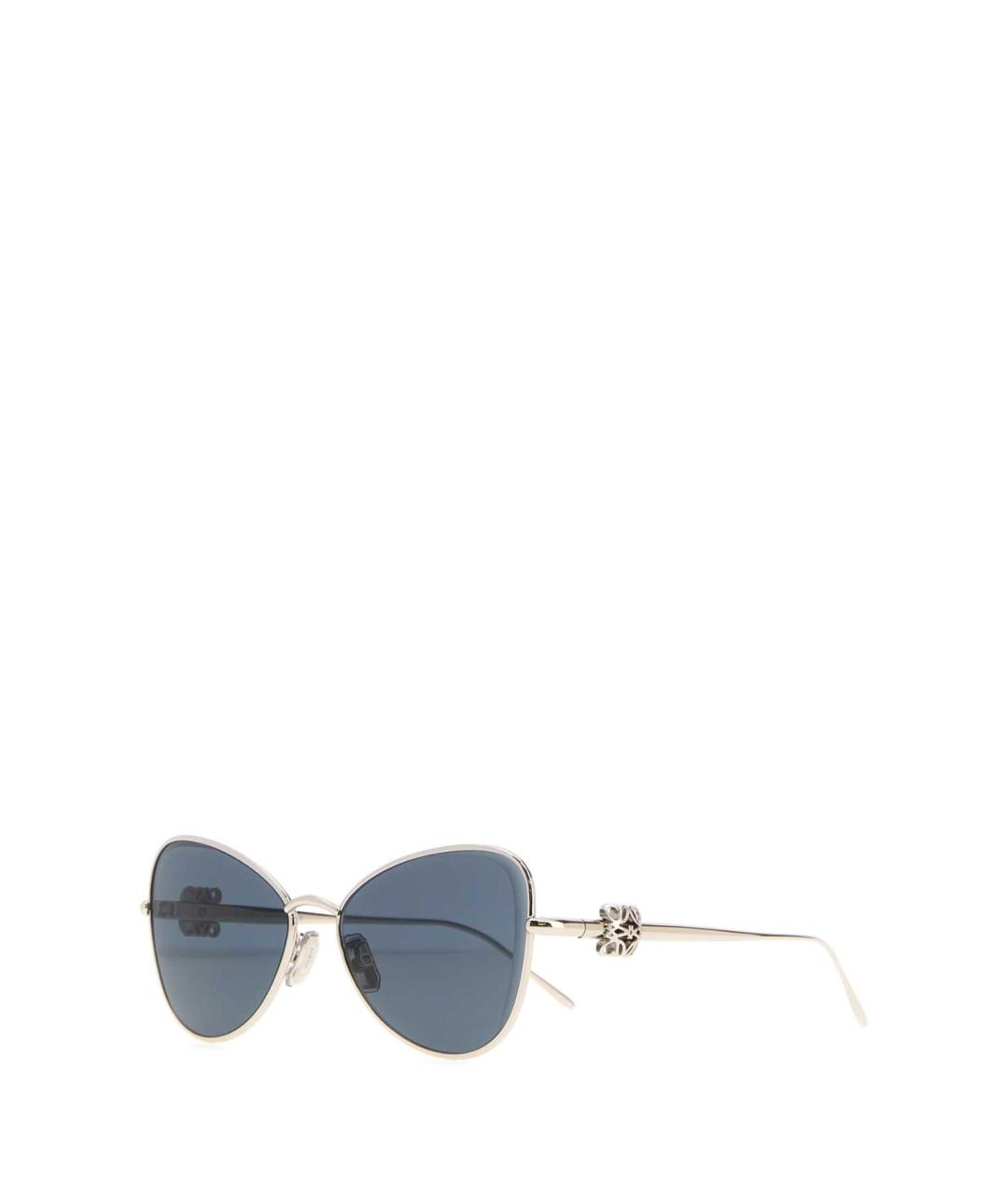 LOEWE Серебряные металлические солнцезащитные очки, фото 3