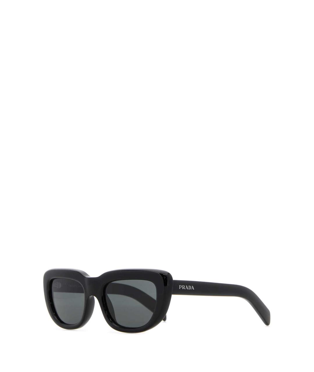 PRADA Черные пластиковые солнцезащитные очки, фото 3