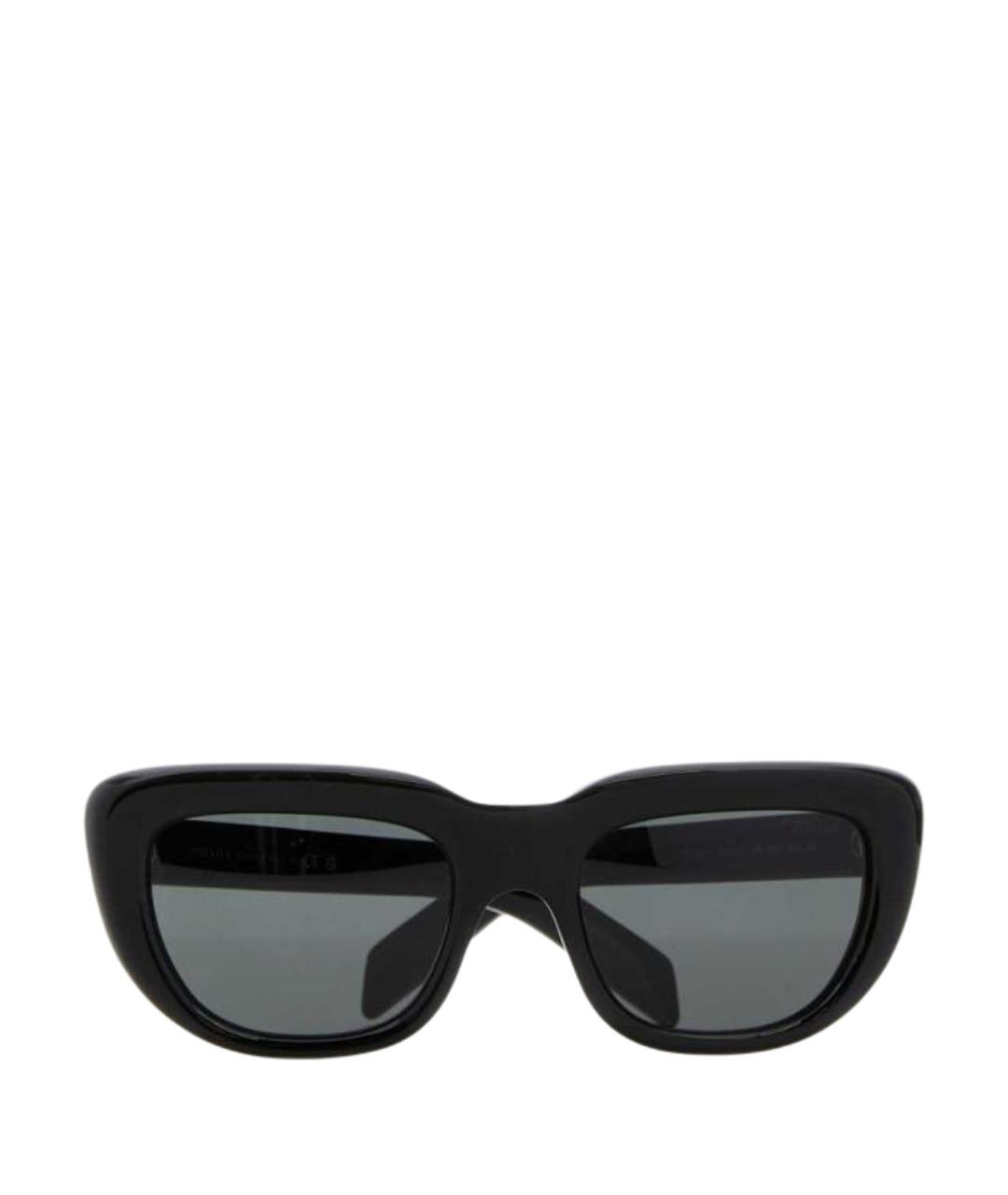 PRADA Черные пластиковые солнцезащитные очки, фото 2