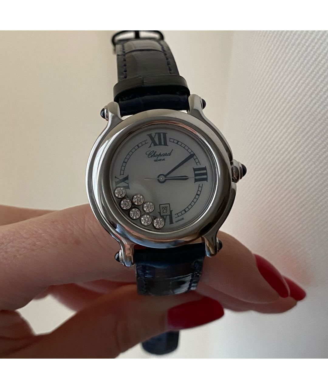 CHOPARD Темно-синие стальные часы, фото 6