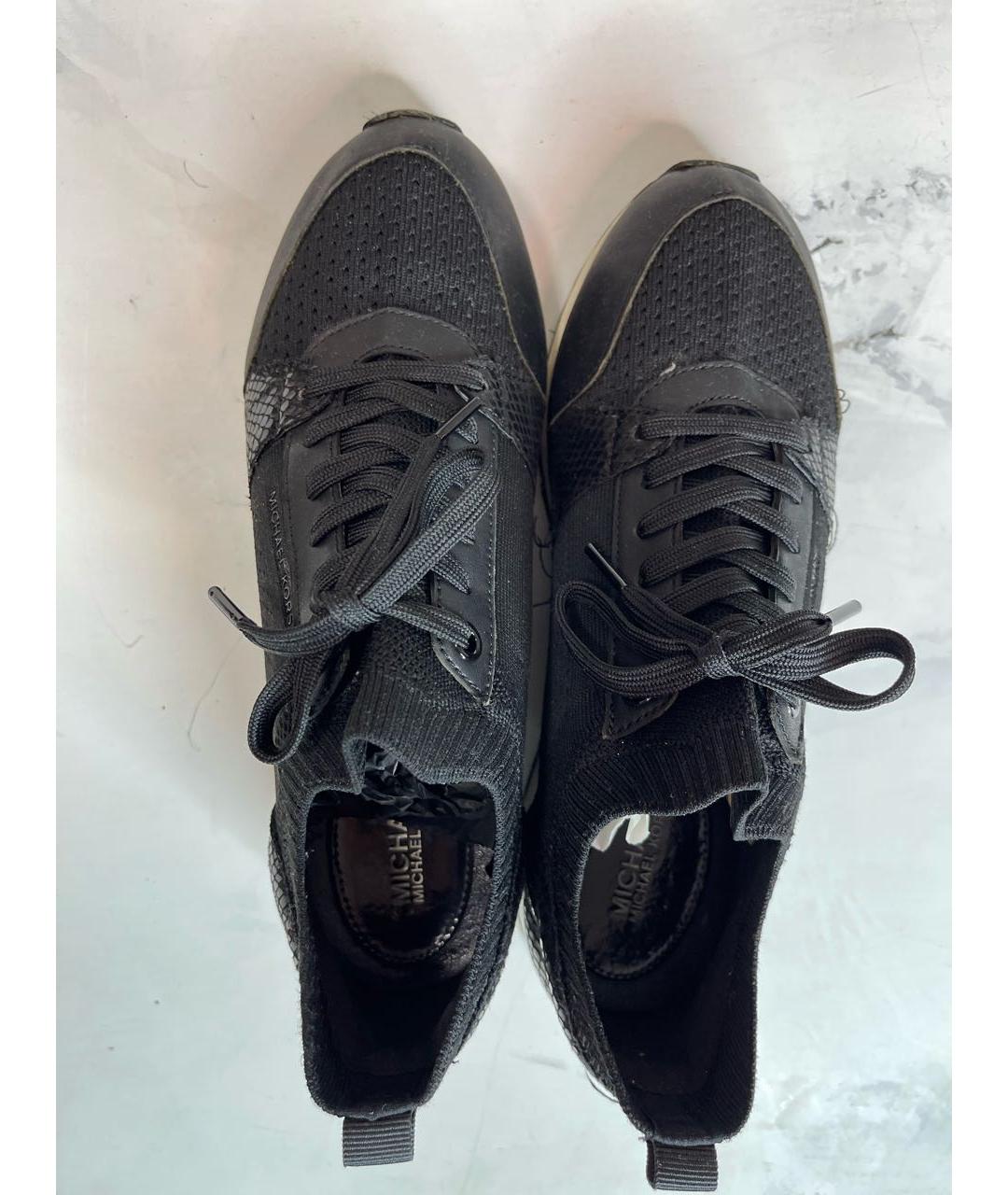 MICHAEL KORS Черные текстильные кроссовки, фото 3