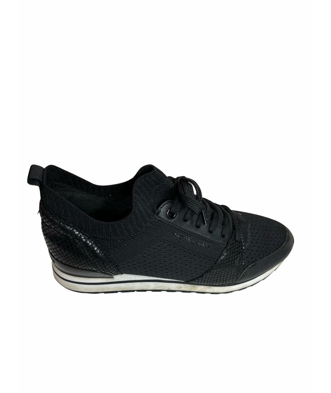 MICHAEL KORS Черные текстильные кроссовки, фото 1