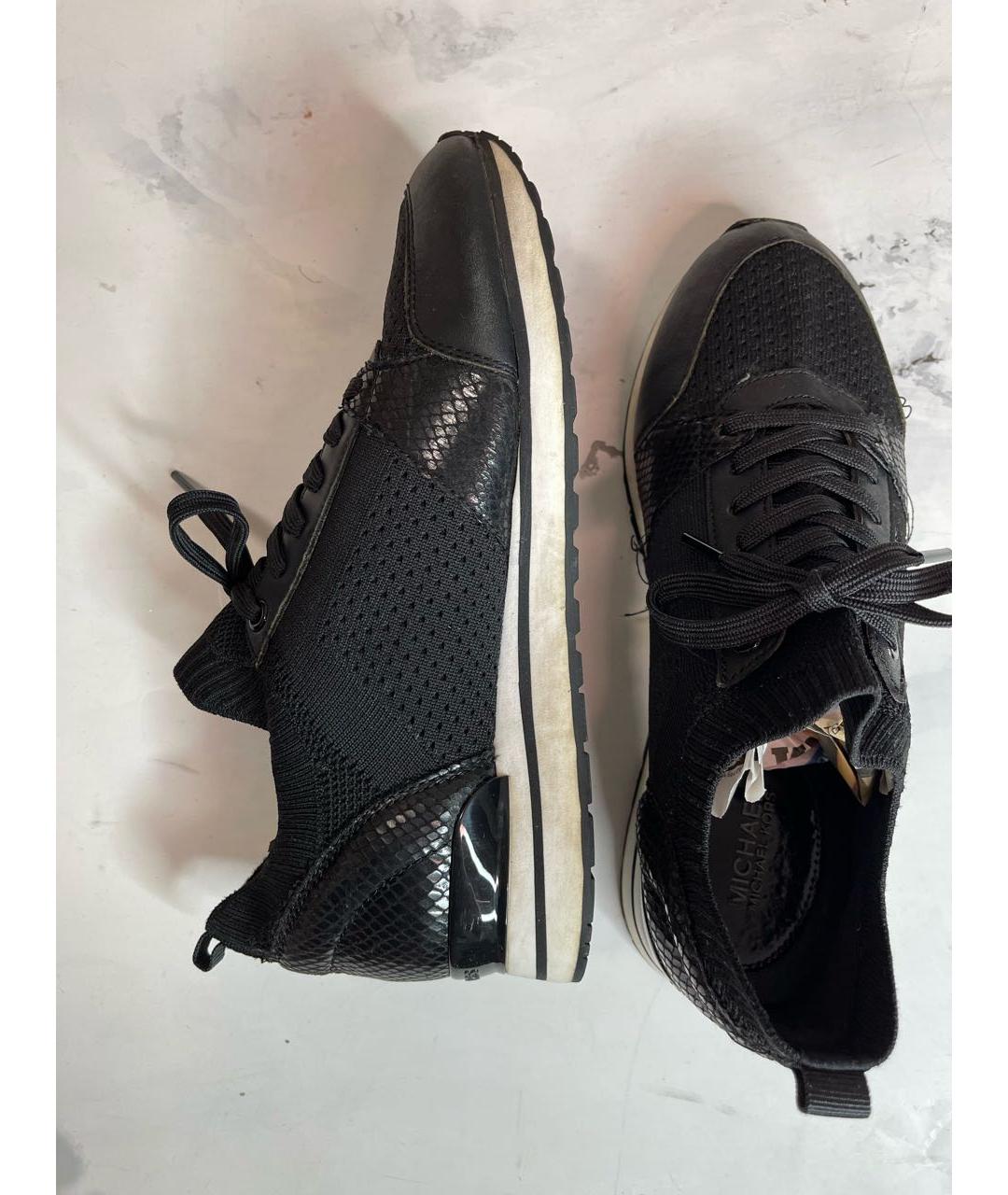 MICHAEL KORS Черные текстильные кроссовки, фото 6